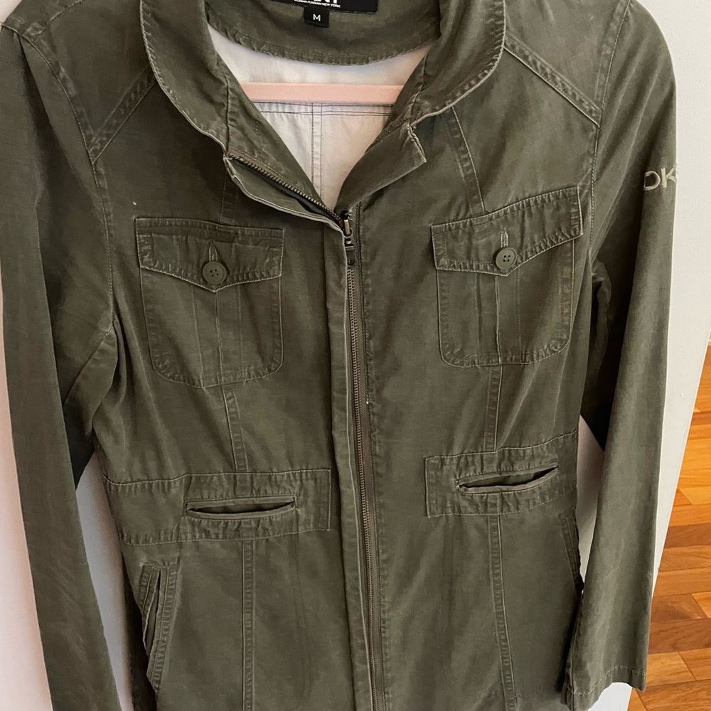 DKNY army coat